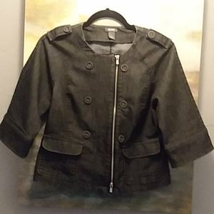 Kenneth Cole Reaction Denim Jacket sz 2